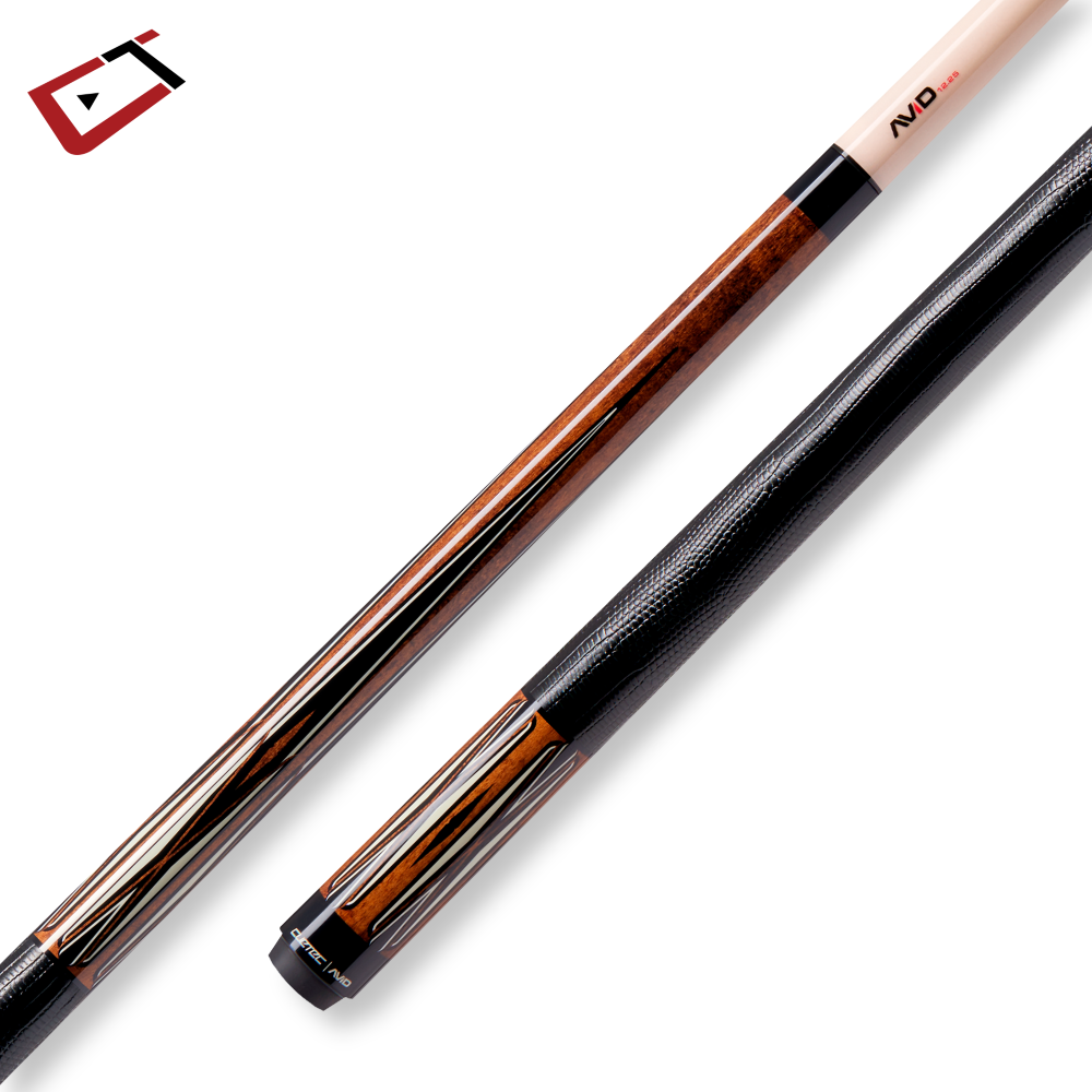 BAGUETTE DE BILLARD CUETEC AVID PROOF BRUNE LTC WRAP EN CUIR 12.25MM 19OZ