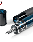 BAGUETTE DE BILLARD CUETEC CYNERGY X LAGOON MARINE ET ARGENT 12.5MM 19OZ