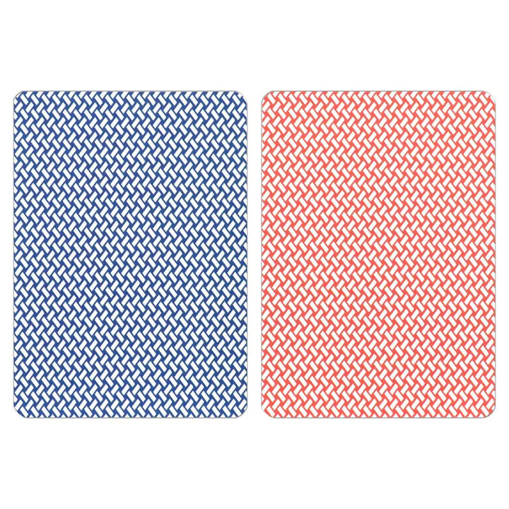 COPAG JEU DE CARTES POKER EN PLASTIQU EXPORT JUMBO ROUGE ET BLEU