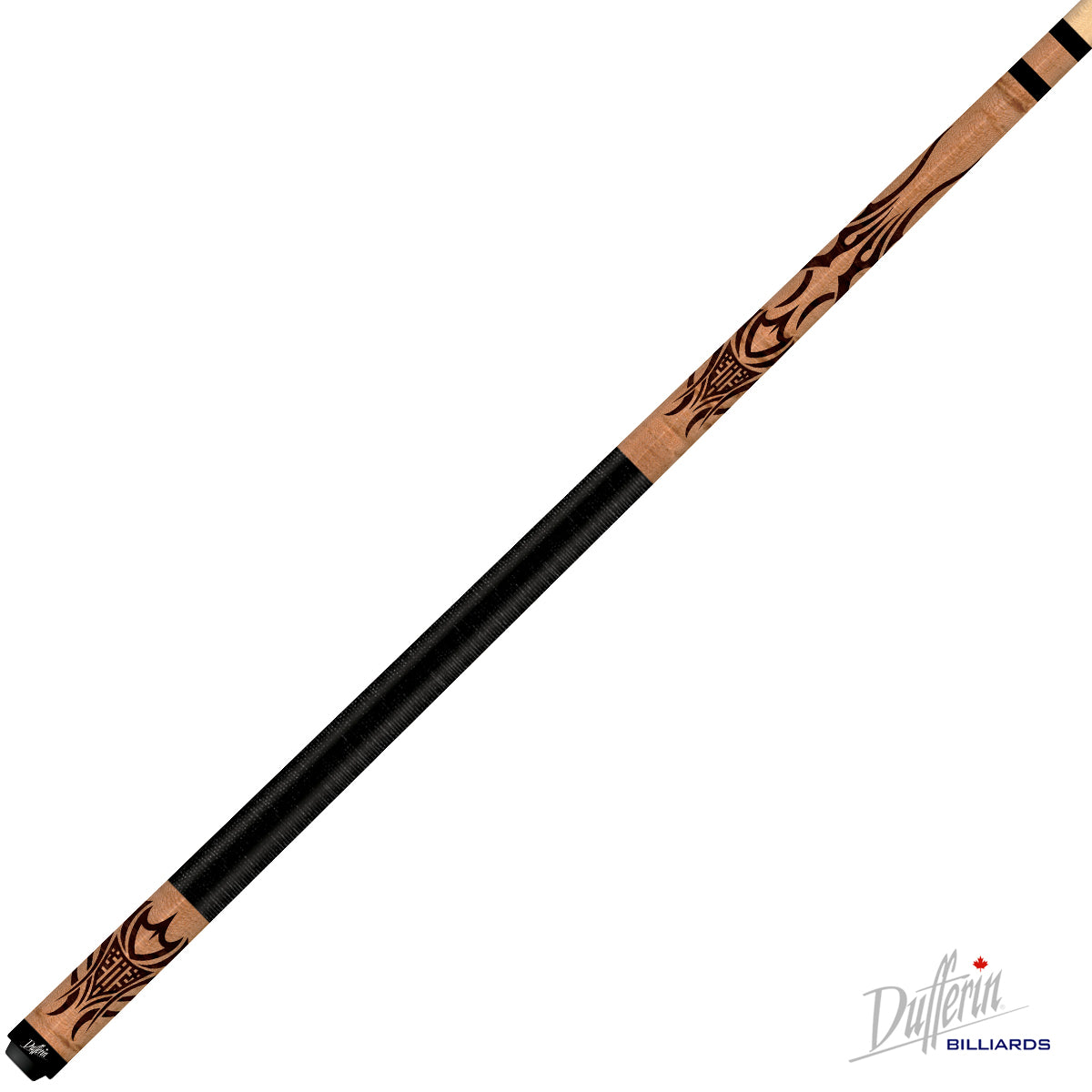 BAGUETTE DE BILLARD DUFFERIN REBEL LASER ETCH SERIES D583 - DOUBLE GRAVURE ENVELOPPANT LE LIN NOIR