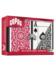 COPAG JEU DE CARTES BRIDGE EN PLASTIQUE DOUBLE ENSEMBLE 1546 JUMBO ROUGE ET NOIR