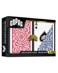 COPAG JEU DE CARTES BRIDGE EN PLASTIQUE MODÈLE 1546 REGULAR ROUGE ET BLEU