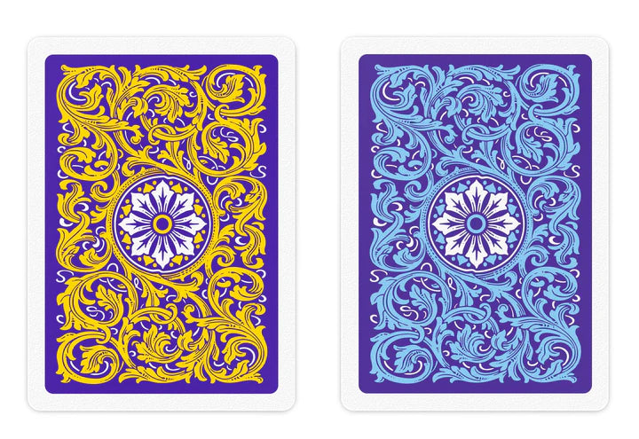 COPAG JEU DE CARTES POKER EN PLASTIQUE NEOTERIC - DOUBLE ENSEMBLE 1546 REGULAR VIOLET ET BLEU ET JAUNE