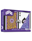 COPAG JEU DE CARTES POKER EN PLASTIQUE NEOTERIC - DOUBLE ENSEMBLE 1546 REGULAR VIOLET ET BLEU ET JAUNE
