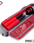 ÉTUI POUR BAGUETTE DE BILLARD CUETEC PROLINE 2 MANCHES 4 FLÈCHES GRIS