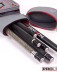 ÉTUI POUR BAGUETTE DE BILLARD CUETEC PROLINE 2 MANCHES 4 FLÈCHES GRIS