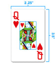 COPAG JEU DE CARTES BRIDGE EN PLASTIQUE DOUBLE ENSEMBLE 1546 JUMBO ROUGE ET NOIR