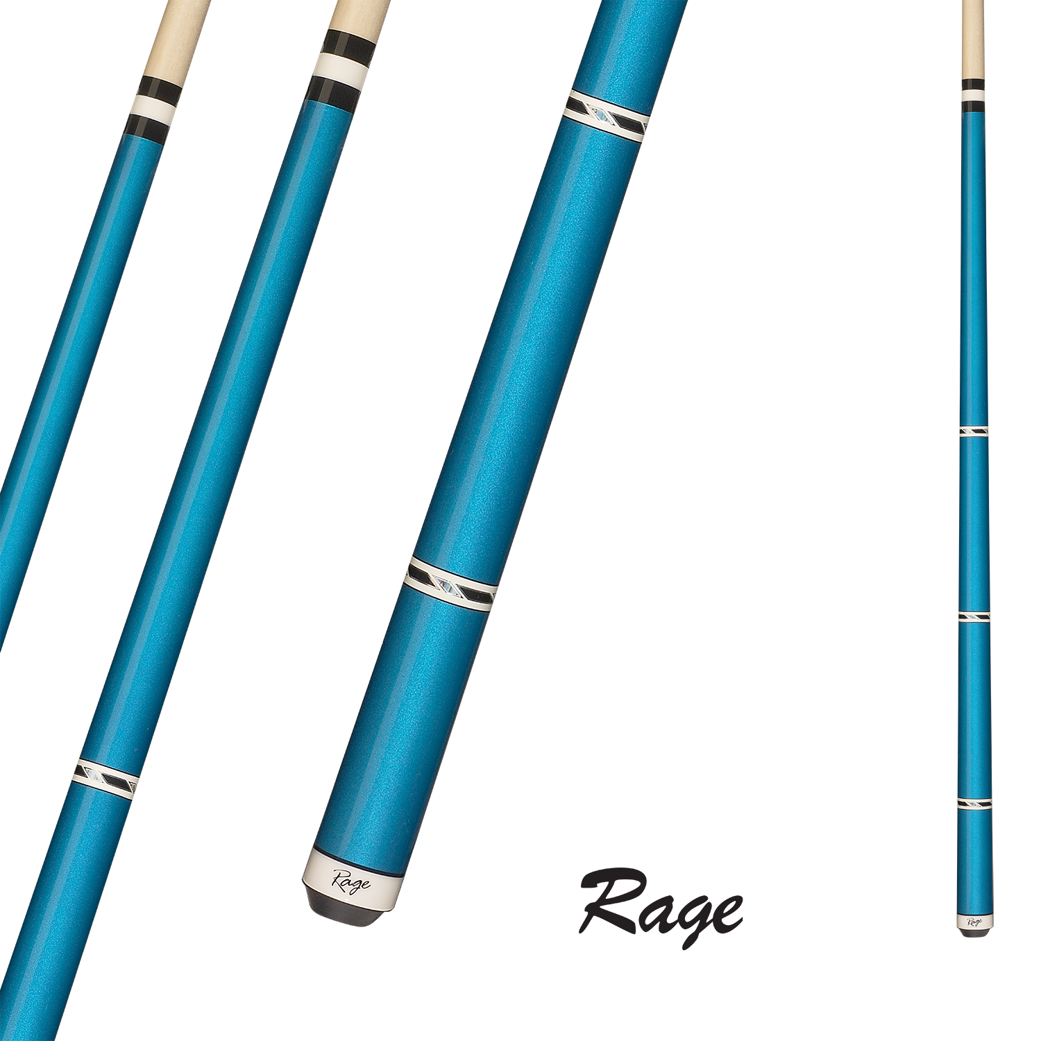 BAGUETTE DE BILLARD RAGE BLEU CHARGER 13MM 19OZ