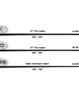 FLÈCHE TIGER FORTIS PRO FIBRE DE CARBON 12.5MM UNI-LOC NOIR