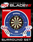 ENSEMBLE DE DARDS WINMAU®, CIBLE DE DARD BLADE 6 DARDS EN LAITON