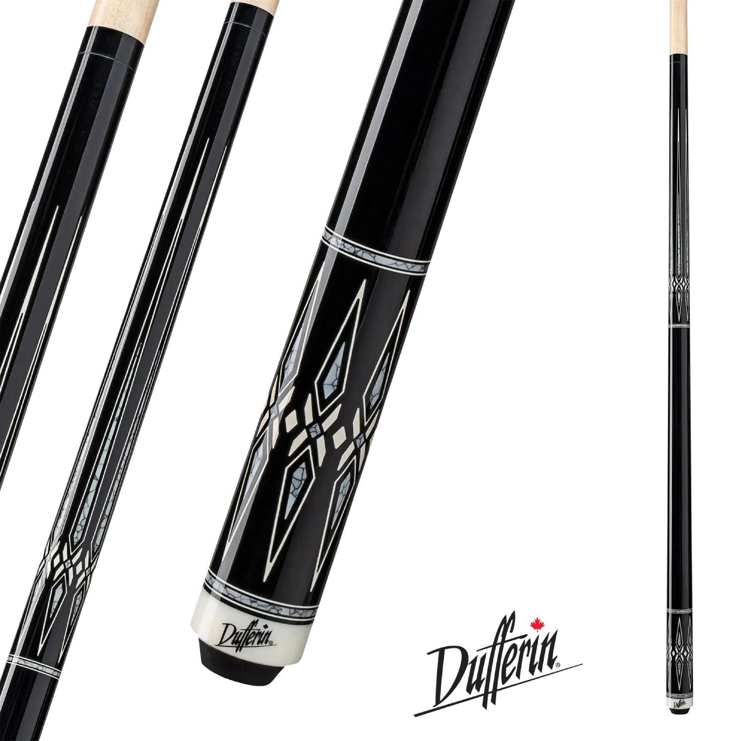 BAGUETTE DE BILLARD DUFFERIN NOIR ET BLEU D-492 19 OZ 13 MM
