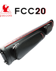 ÉTUI RIGIDE FALCON EN CUIR PVC NOIR ET ROUGE 3M 5F
