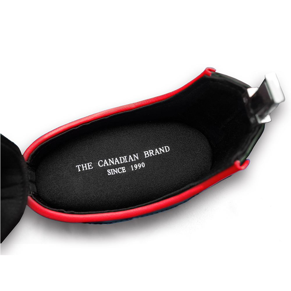 ÉTUI RIGIDE FALCON EN CUIR PVC NOIR ET ROUGE 3M 5F