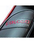 ÉTUI RIGIDE FALCON EN CUIR PVC NOIR ET ROUGE 3M 5F