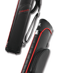 ÉTUI RIGIDE FALCON EN CUIR PVC NOIR ET ROUGE 3M 5F