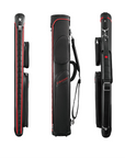 ÉTUI RIGIDE FALCON EN CUIR PVC NOIR ET ROUGE 3M 5F