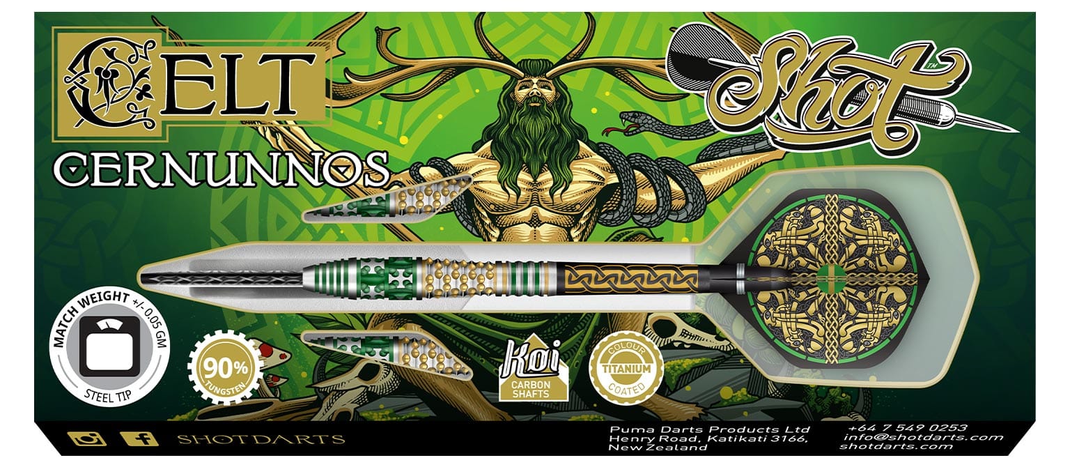 DARDS SHOT CELT CERNUNNOS 90% TUNGSTÈNE