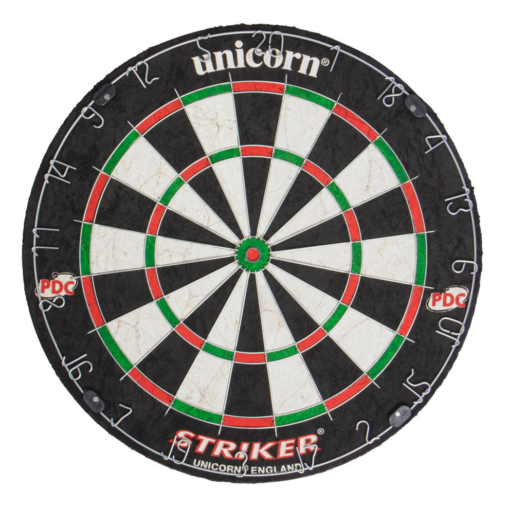 CIBLE DE FLÉCHETTES UNICORN COMPETITION STRIKER EN SISAL