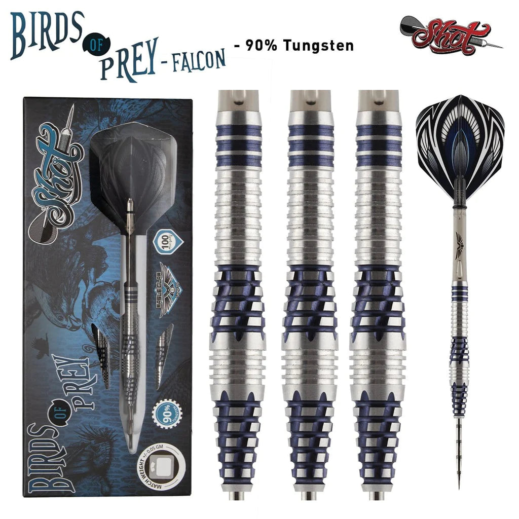 OISEAUX DE PROIE - FALCON - FLÉCHETTES À POINTE D'ACIER - BARILS À 90% DE TUNGSTÈNE