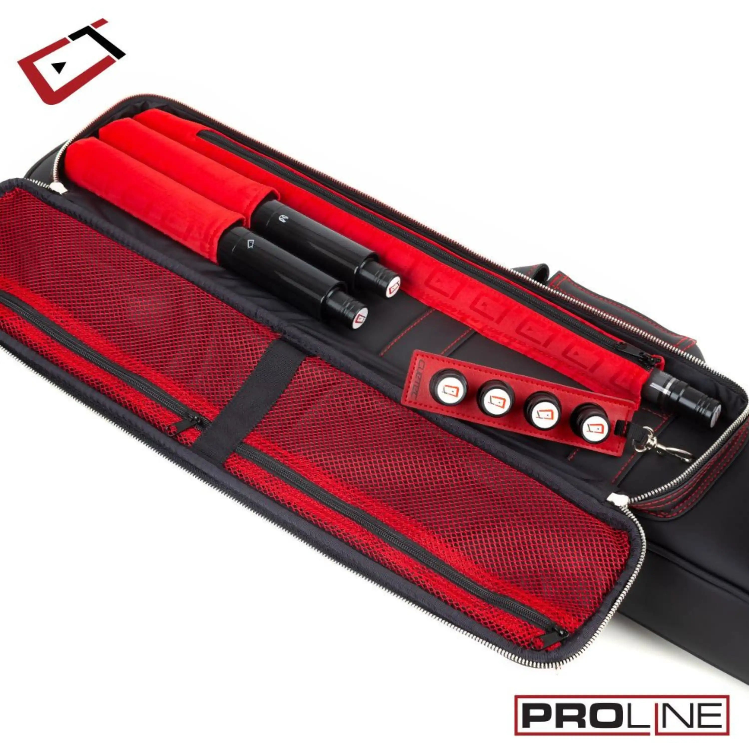 ÉTUI SOUPLE CUETEC POUR BAGUETTES DE BILLARD PRO LINE 4X8 - NOIR