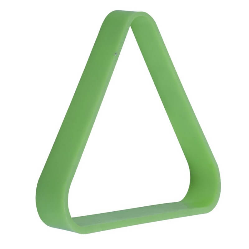 TRIANGLE EN PLASTIQUE VERT POUR LES BOULES DE 1 POUCE