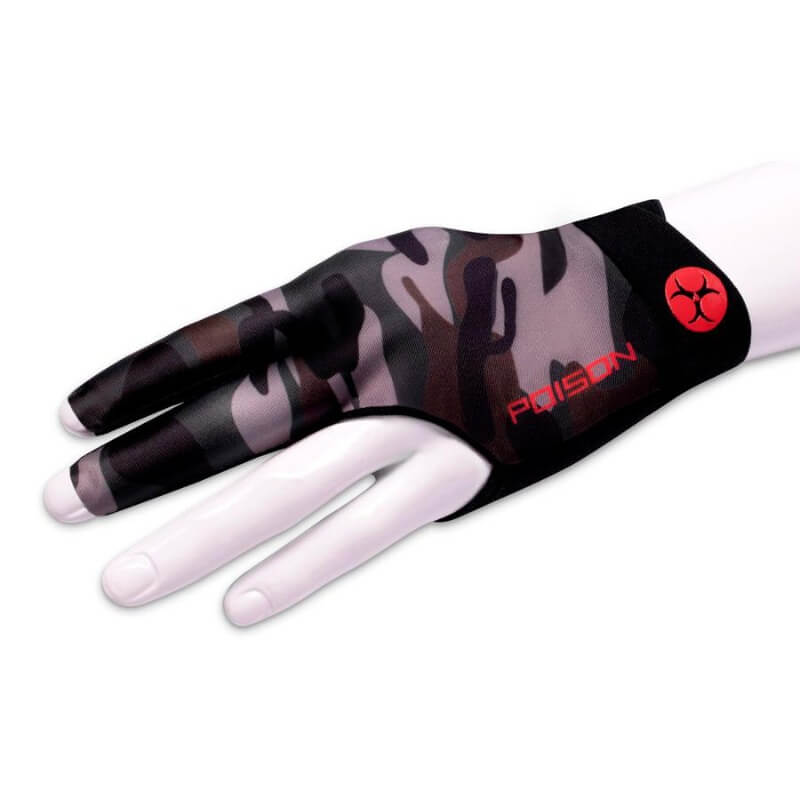 POISON CAMO GREEN LEFT HAND BILLIARD GLOVE