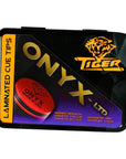 TIGER ONYX LAMINATED CUE TIP - MEDIUM