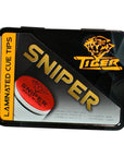 TIGER SNIPER LAMINATED CUE TIP - MEDIUM/SOFT