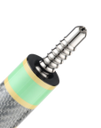 POISON CANDY SUGAR POOL CUE WITH CARBON FIBER SHAFT - GREEN/PEACH - NO WRAP 12.4MM 19OZ