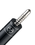 POISON MAELITH POOL CUE WITH CARBON FIBER SHAFT - BLACK/BLACK - NO WRAP 12.4MM 19OZ