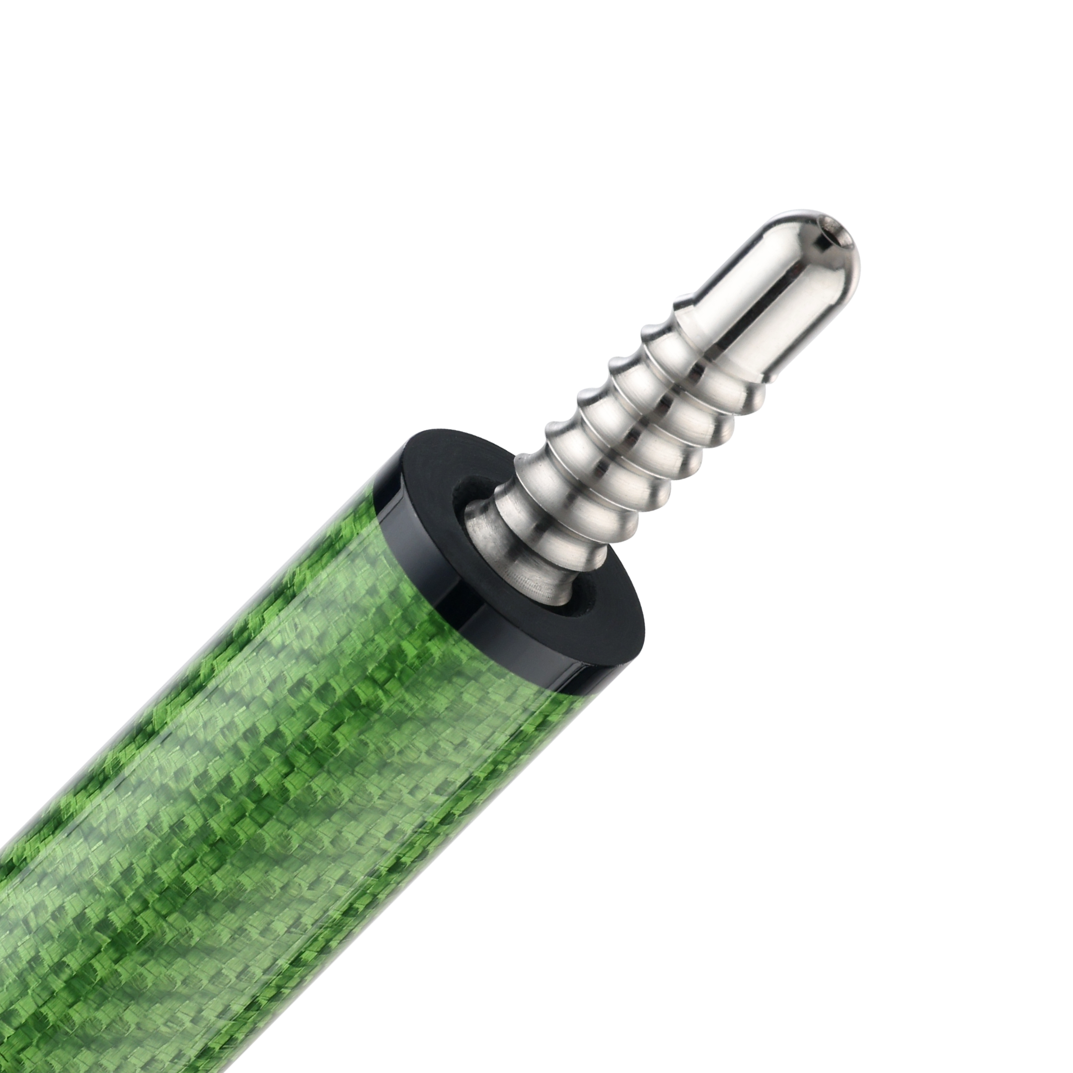 POISON VX BREAK CUE WITH VENOM CARBON FIBER SHAFT - GREEN/PINK - TRICOLOR PATTERN WRAP 13MM 19OZ