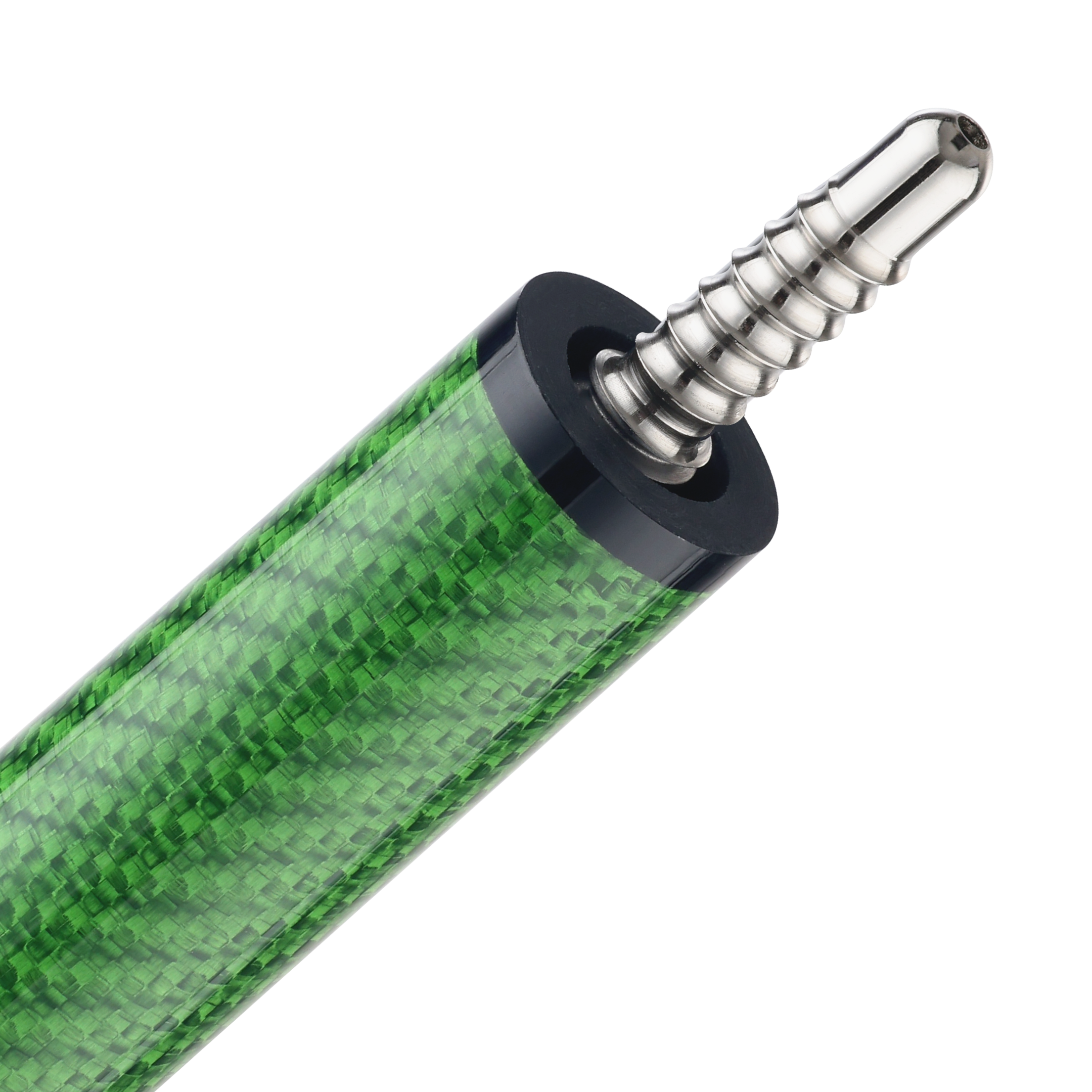 POISON VX BREAK/JUMP CUE WITH VENOM CARBON FIBER SHAFT - GREEN/PINK - TRI-COLOR GTX PATTERN WRAP 13MM 19OZ