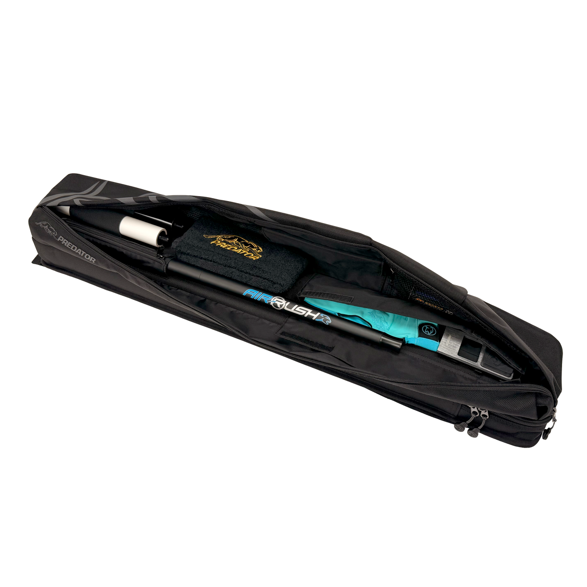 PREDATOR SPORT BACKPACK HARD CUE CASE BLACK/GREY 3 BUTTS 5 SHAFTS - LIMITED EDITION