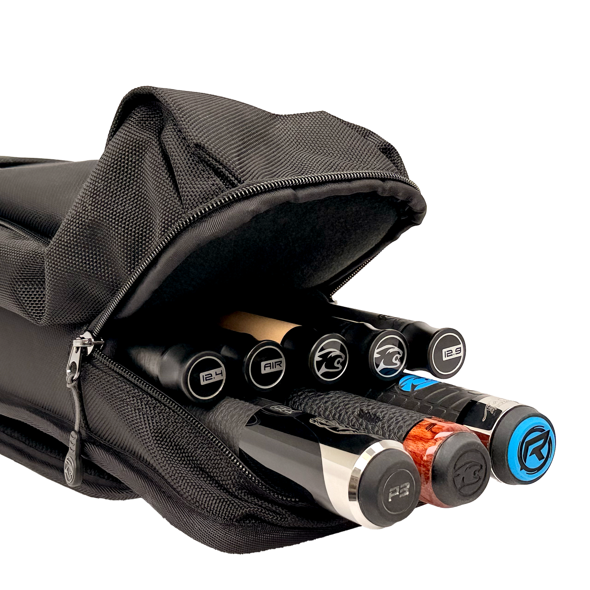 PREDATOR SPORT BACKPACK HARD CUE CASE BLACK/GREY 3 BUTTS 5 SHAFTS - LIMITED EDITION