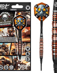 SHOT BADLANDS RUSTIN SOFT TIP DART SET - 90% TUNGTEN BARRELS
