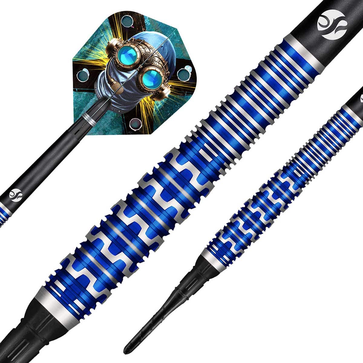 SHOT BADLANDS TOVA SOFT TIP DART SET - 90% TUNGSTEN BARRELS