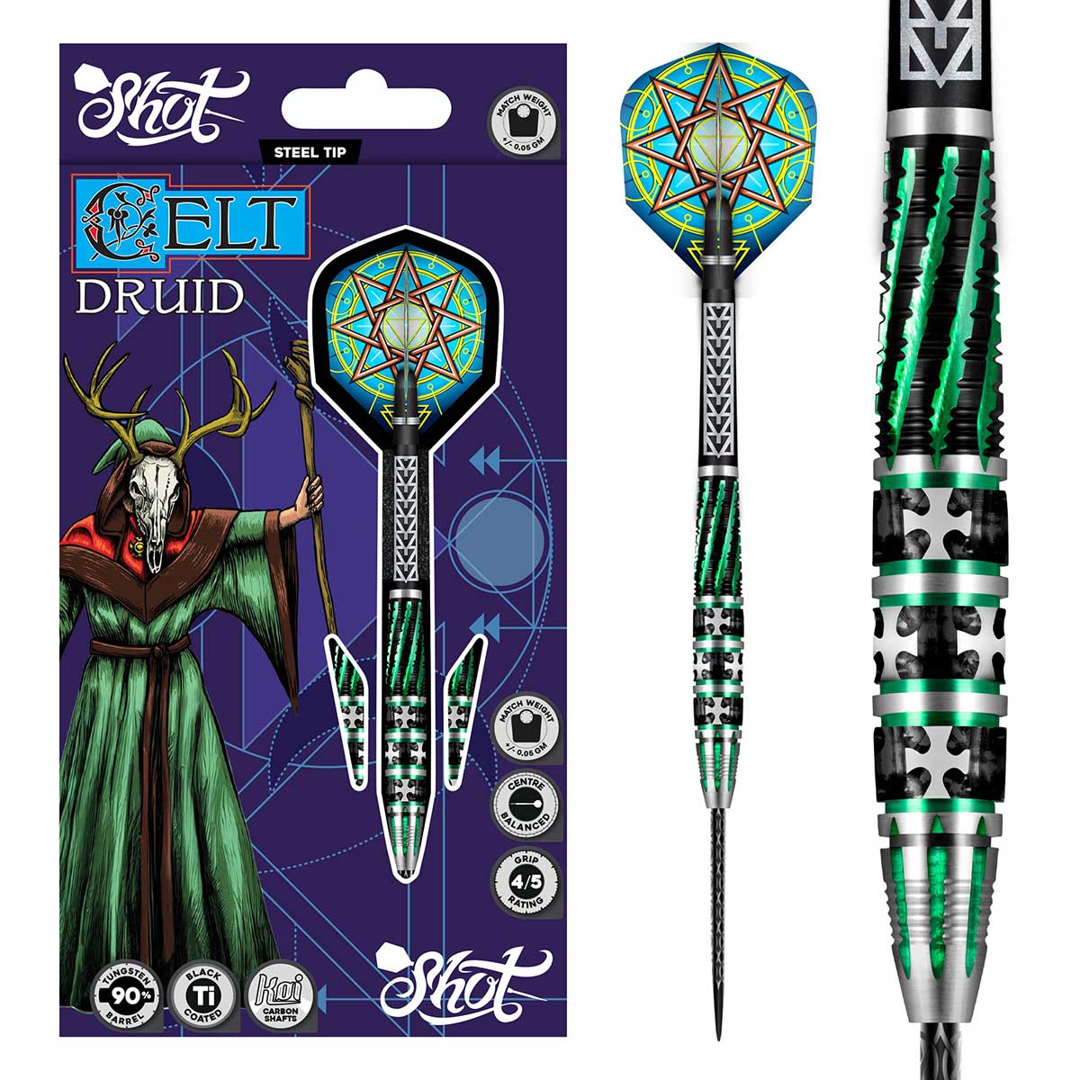 FLÉCHETTES SHOT CELT DRUID SOFT TIP 90 % TUNGSTÈNE – 18G