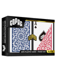 COPAG JEU DE CARTES POKER EN PLASTIQUE  SÉRIE 1546 ROUGE ET BLEU FORMAT STANDARD