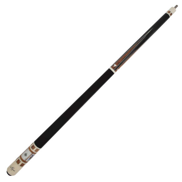 MEUCCI POOL CUE GAMBLER 3 WITH SPADES BLACK WRAP 12.5MM 19OZ