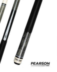 BAGUETTE DE BILLARD PEARSON ENCORE SERIES - FLÈCHE EN CARBONE WRAP EN LIN GRIS 12.5MM