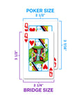 COPAG JEU DE CARTES POKER EN PLASTIQUE  SÉRIE 1546 ROUGE ET BLEU FORMAT STANDARD