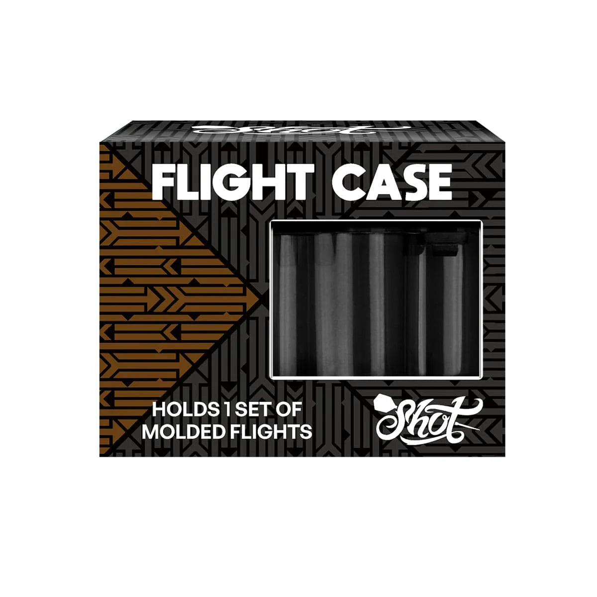 SHOT DART FLIGHT CASE BLACK