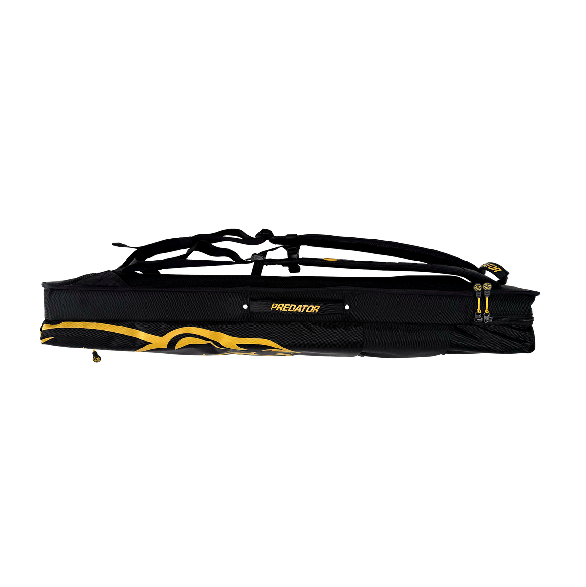 PREDATOR SPORT BACKPACK HARD CUE CASE  BLACK/YELLOW 3 BUTTS 5 SHAFTS -  LIMITED EDITION