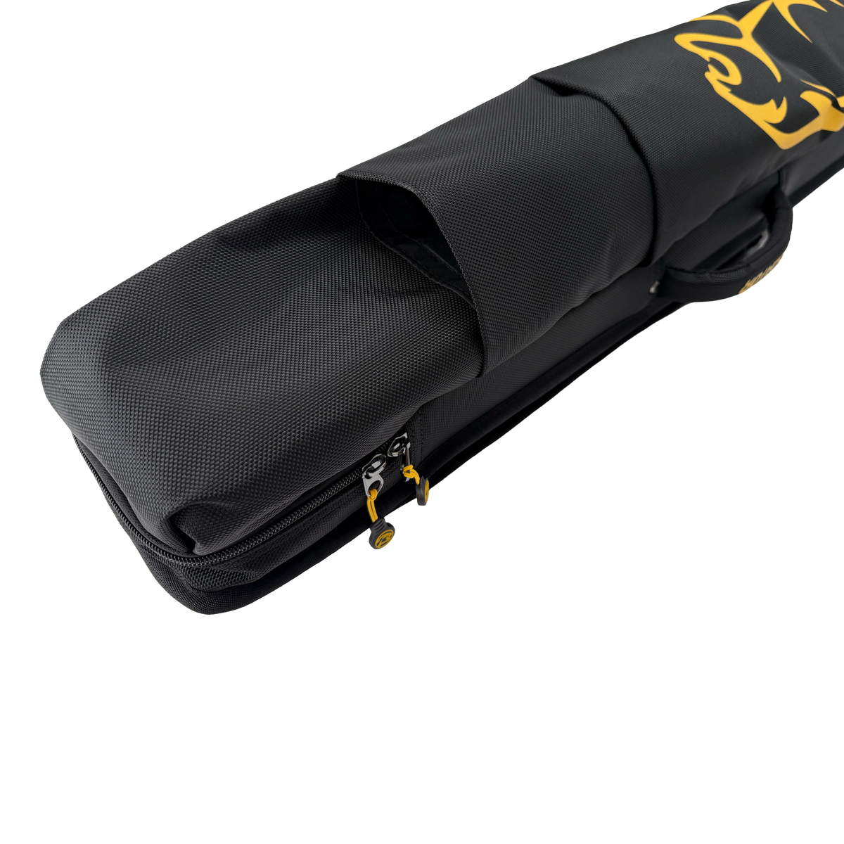 PREDATOR SPORT BACKPACK HARD CUE CASE  BLACK/YELLOW 3 BUTTS 5 SHAFTS -  LIMITED EDITION