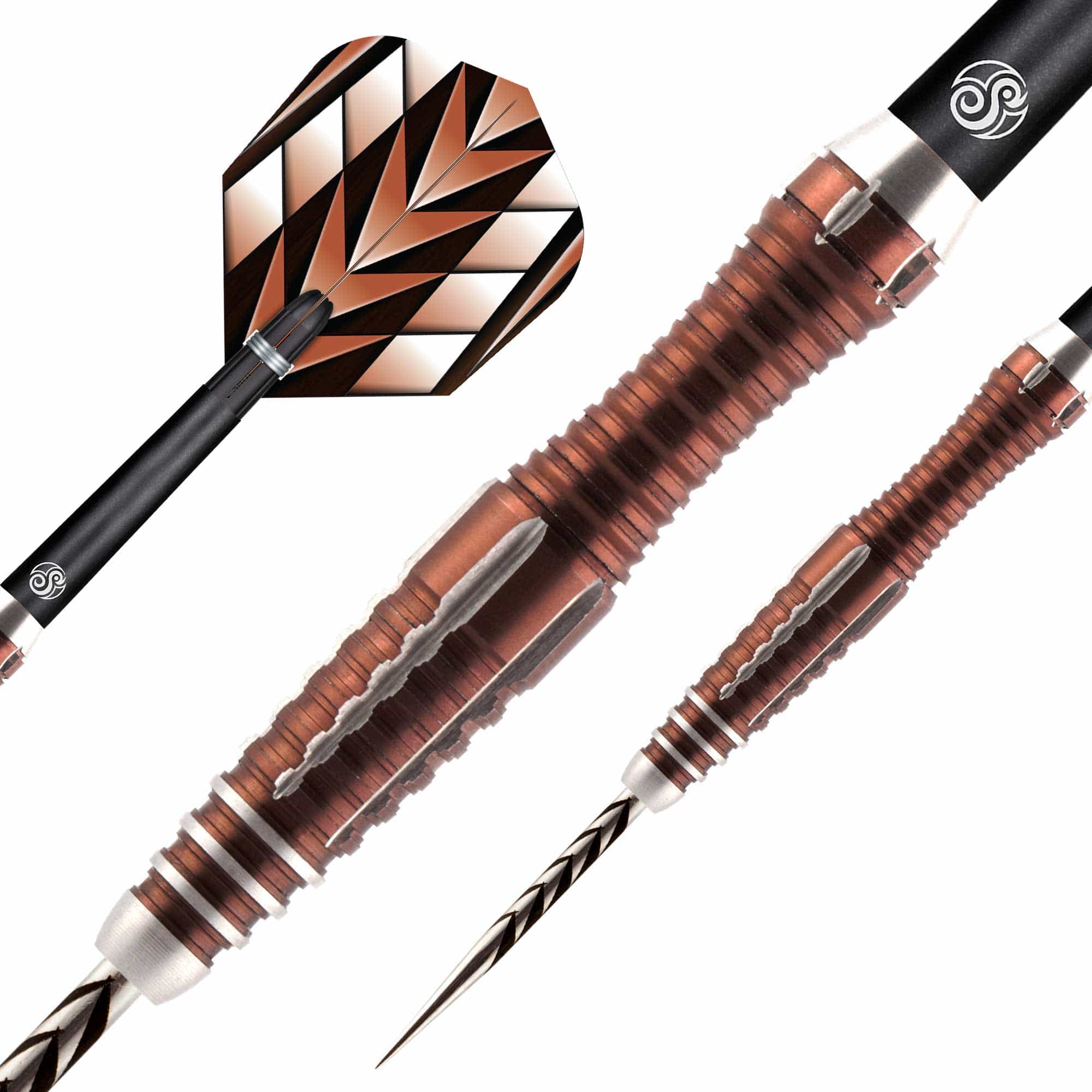 SHOT TRIBAL WEAPON 1 SERIES STEEL TIP DART SET - 90% TUNGSTEN BARRELS