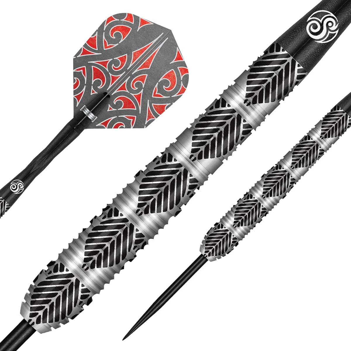SHOT WARRIOR AWE STEEL TIP DART SET - 90% TUNGSTEN BARRELS