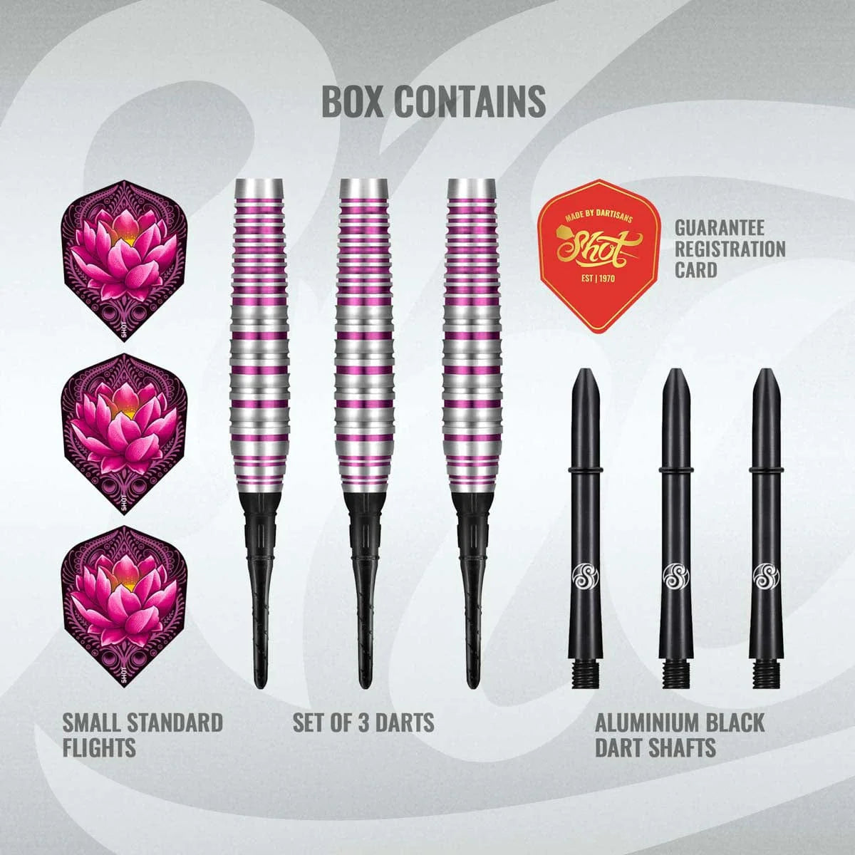 FLÉCHETTES SHOT ZEN JUJI POINTE SOUPLE - BARREAUX EN TUNGSTÈNE À 80%