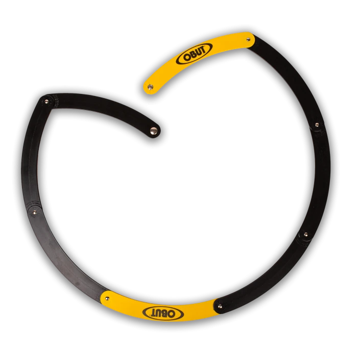 CERCLE DE PÉTANQUE OBUT PLIANT NOIR ET JAUNE