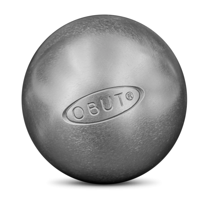 OBUT SET OF THREE PÉTANQUE BOULES LOISIR LISSE INOX