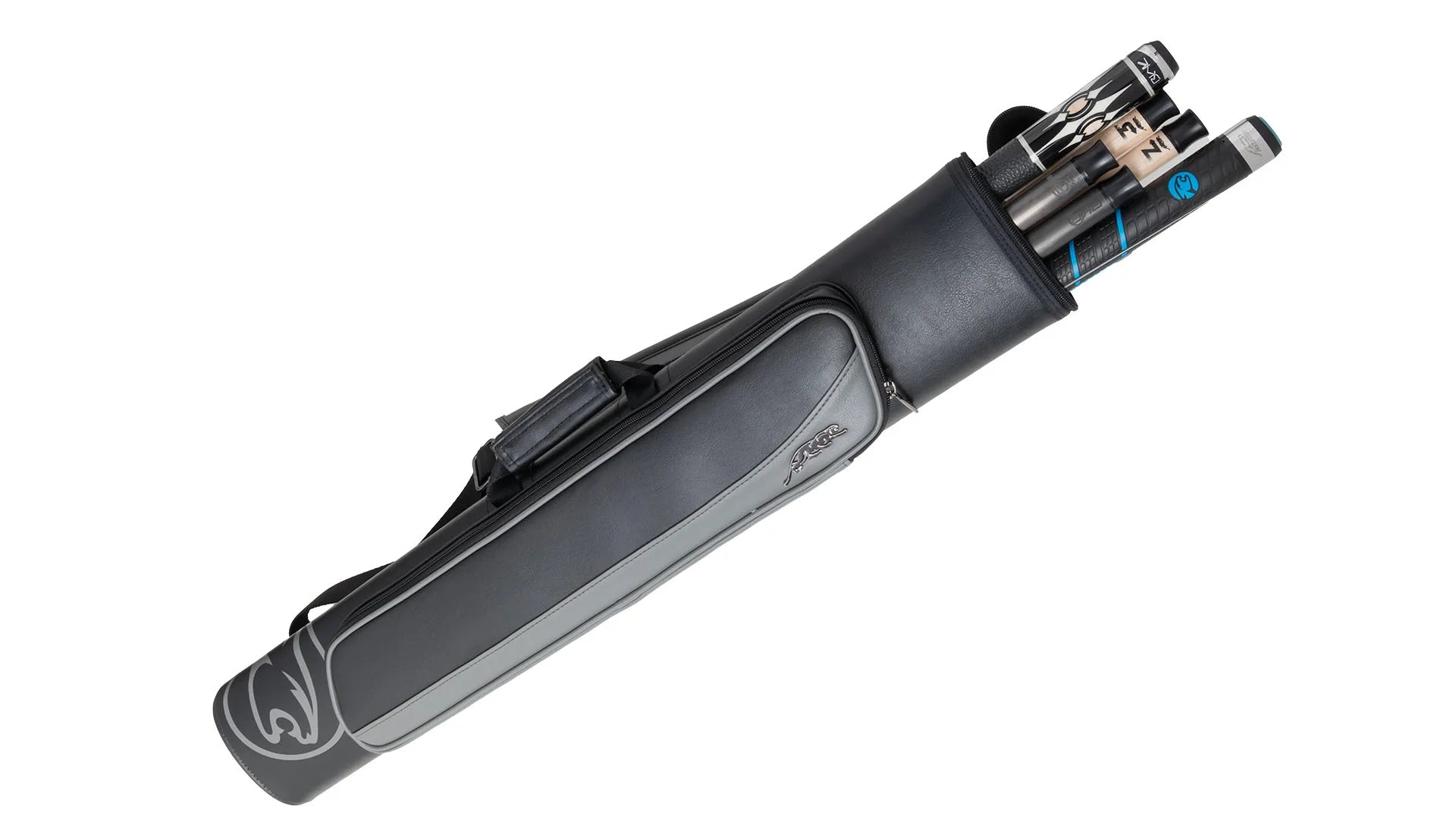 PREDATOR ROADLINE BLACK AND GREY HARD POOL CUE CASE - 2B/4S